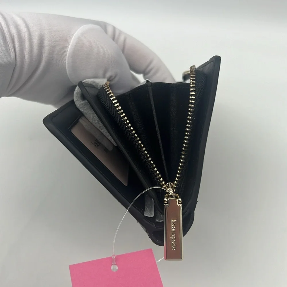 Kate Spade Leila Medium Compartment Bifold Wallet Black
